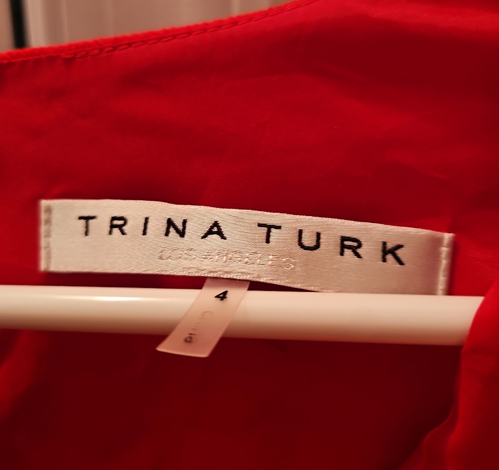 Trina Turk Vibrant Red Top